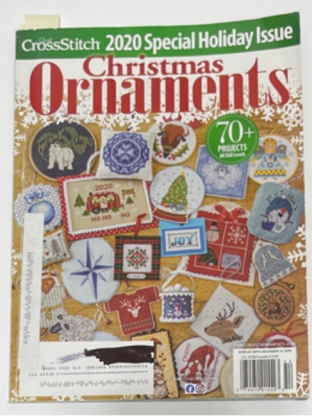 5/$25 Just CrossStitch Christmas Ornaments Special - Over 70 Projects!